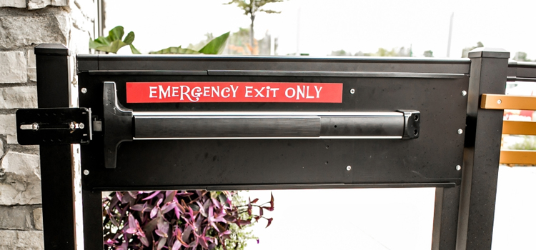 emergency push bar installation in Mission Viejo